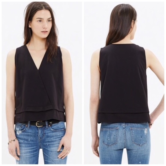 Madewell Tops - Madewell black Across V-neck Top